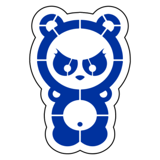 Dangerous Panda Sticker (Blue)